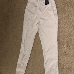 White Fashion Nova Jeans, Size 3